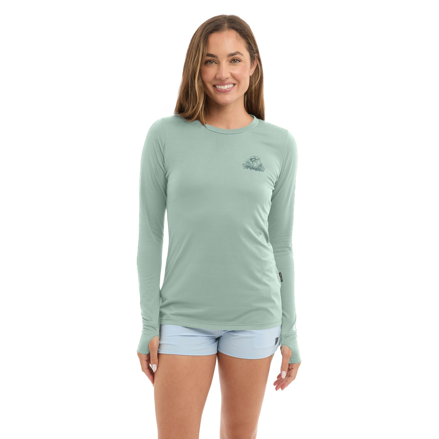 Pelagic Ws Fishing Shirt - Ws Aquatek Tropic Sea