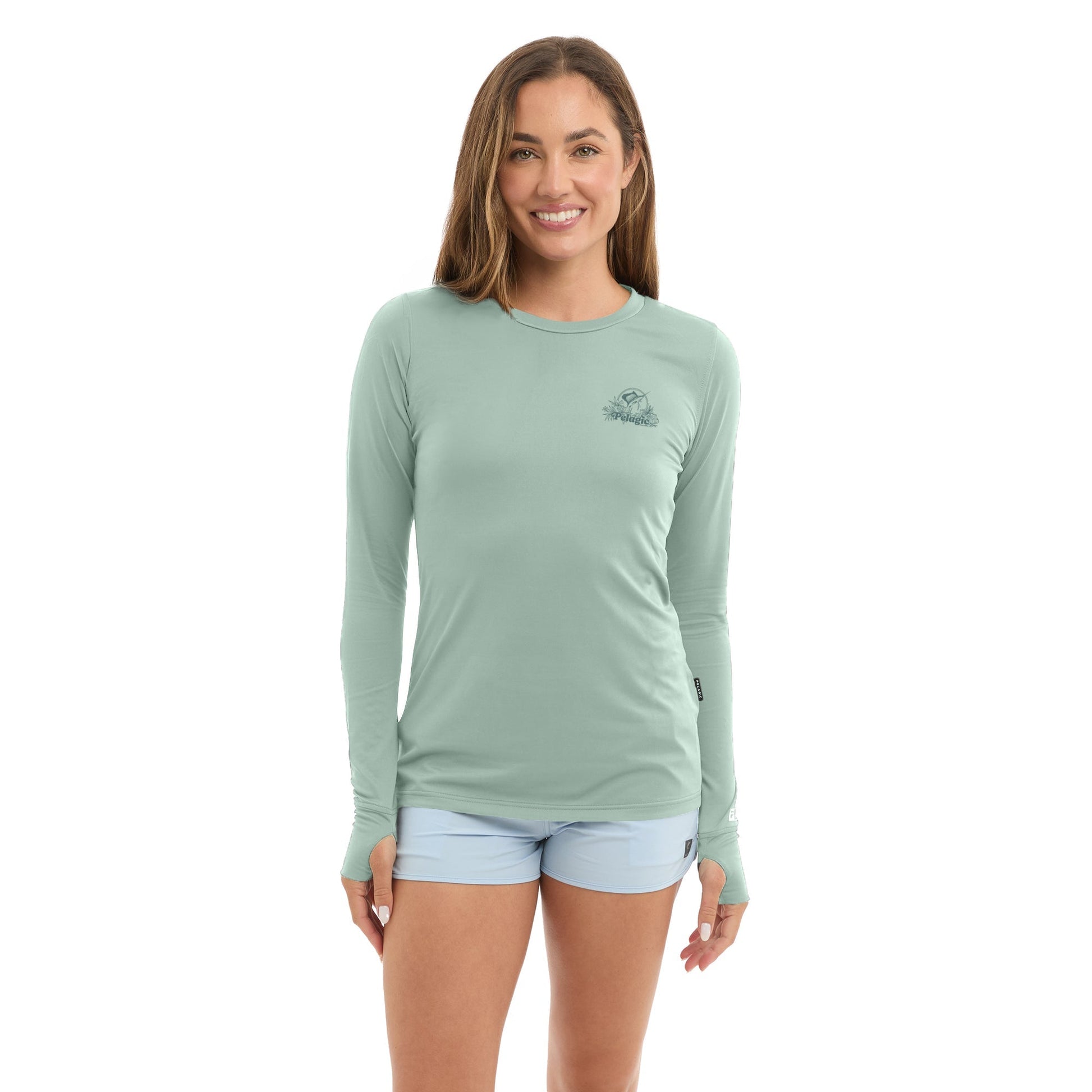 Pelagic Ws Fishing Shirt - Ws Aquatek Tropic Sea
