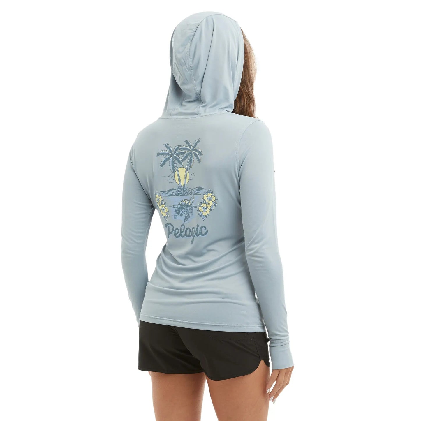 Pelagic Ws Hooded Fishing Shirt - Ws Aquatek Isla Tortuga