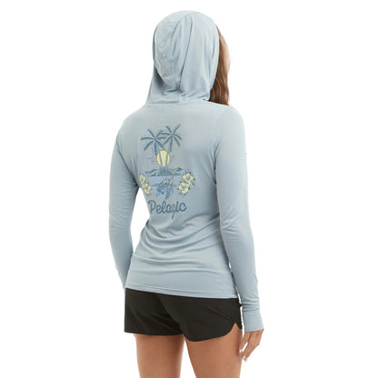 Pelagic Ws Hooded Fishing Shirt - Ws Aquatek Isla Tortuga