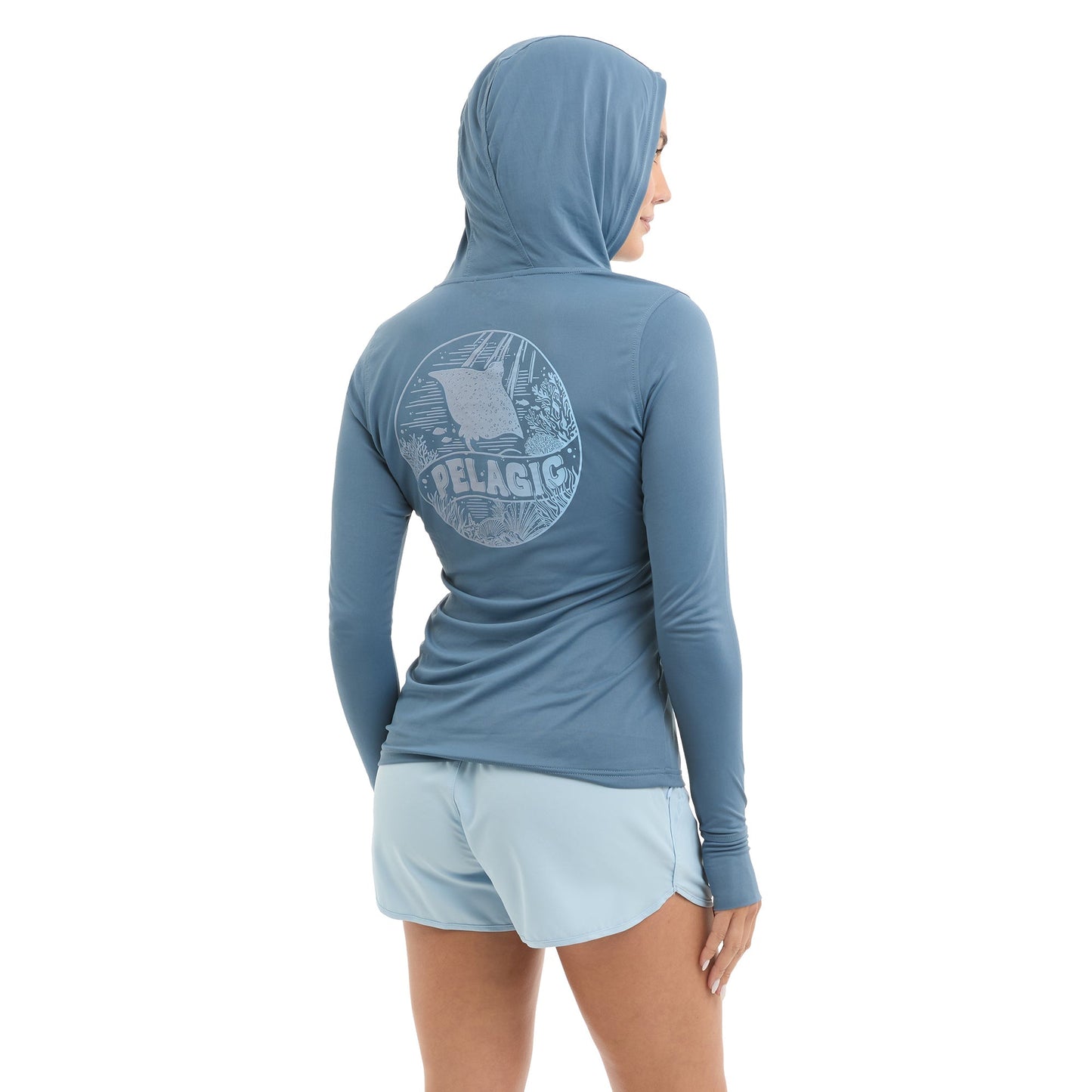 Pelagic Ws Hooded Fishing Shirt - Ws Aquatek Raya