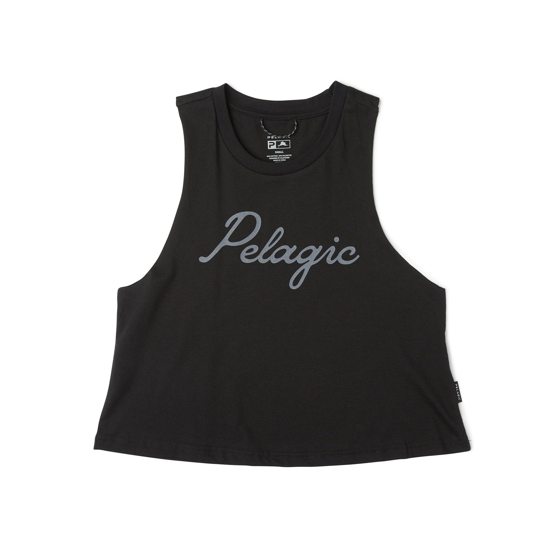 Pelagic Ws Cropped Tank - Ws Lines In