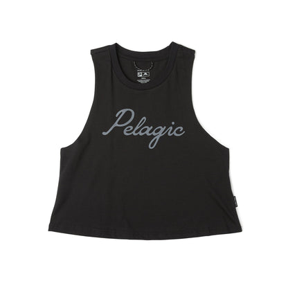Pelagic Ws Cropped Tank - Ws Lines In