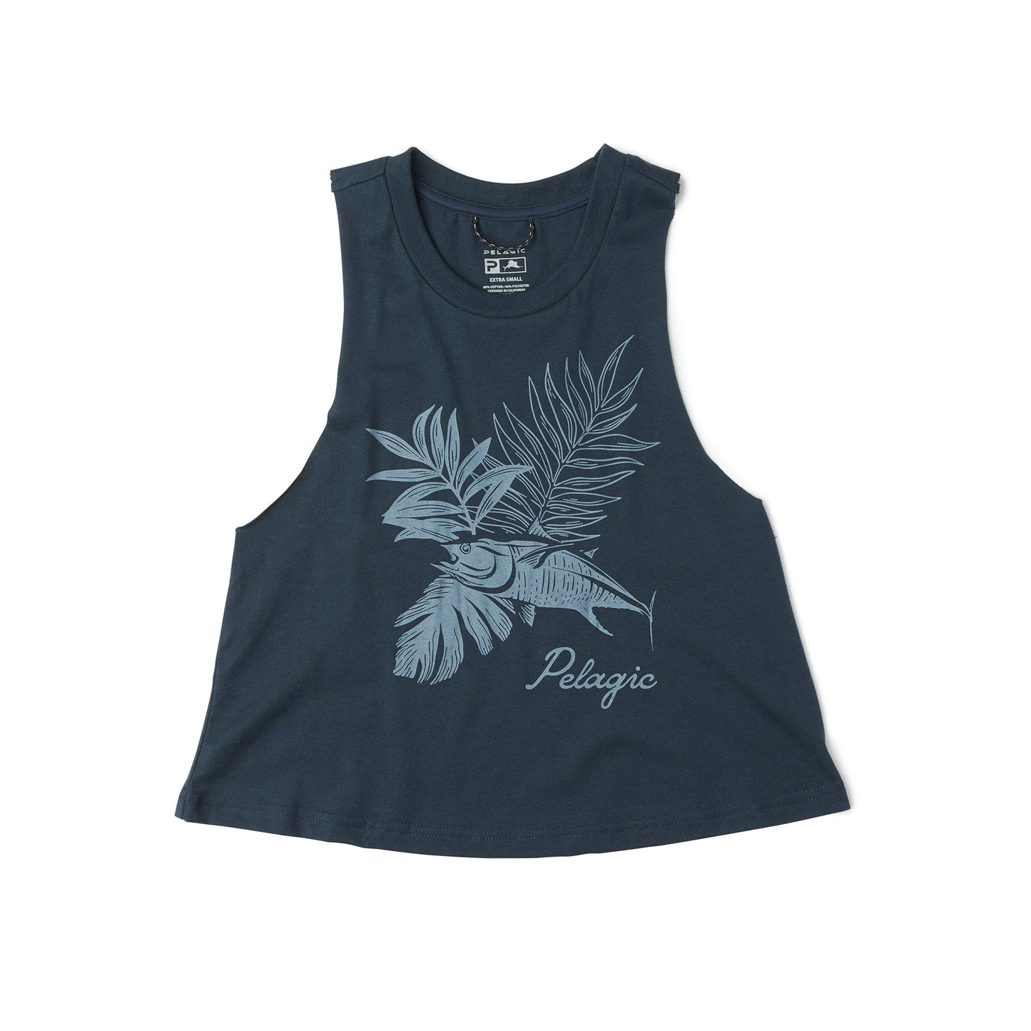 Pelagic Ws Cropped Tank - Ws Tropic Tuna