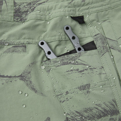 Pelagic Ws Shorts - Ws Traverse Gyotaku