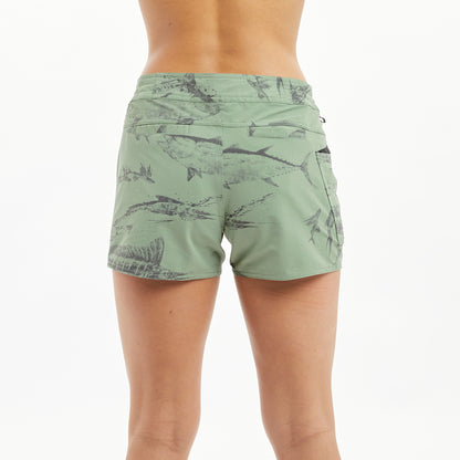Pelagic Ws Shorts - Ws Traverse Gyotaku