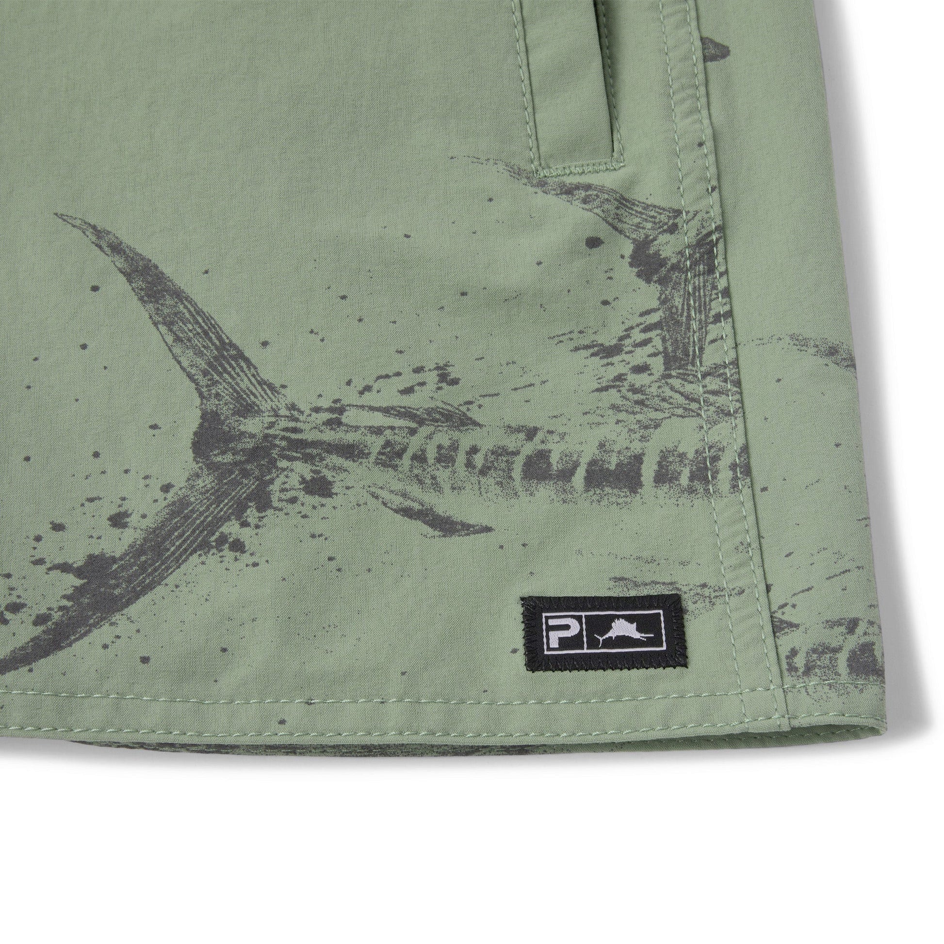 Pelagic Ws Shorts - Ws Traverse Gyotaku