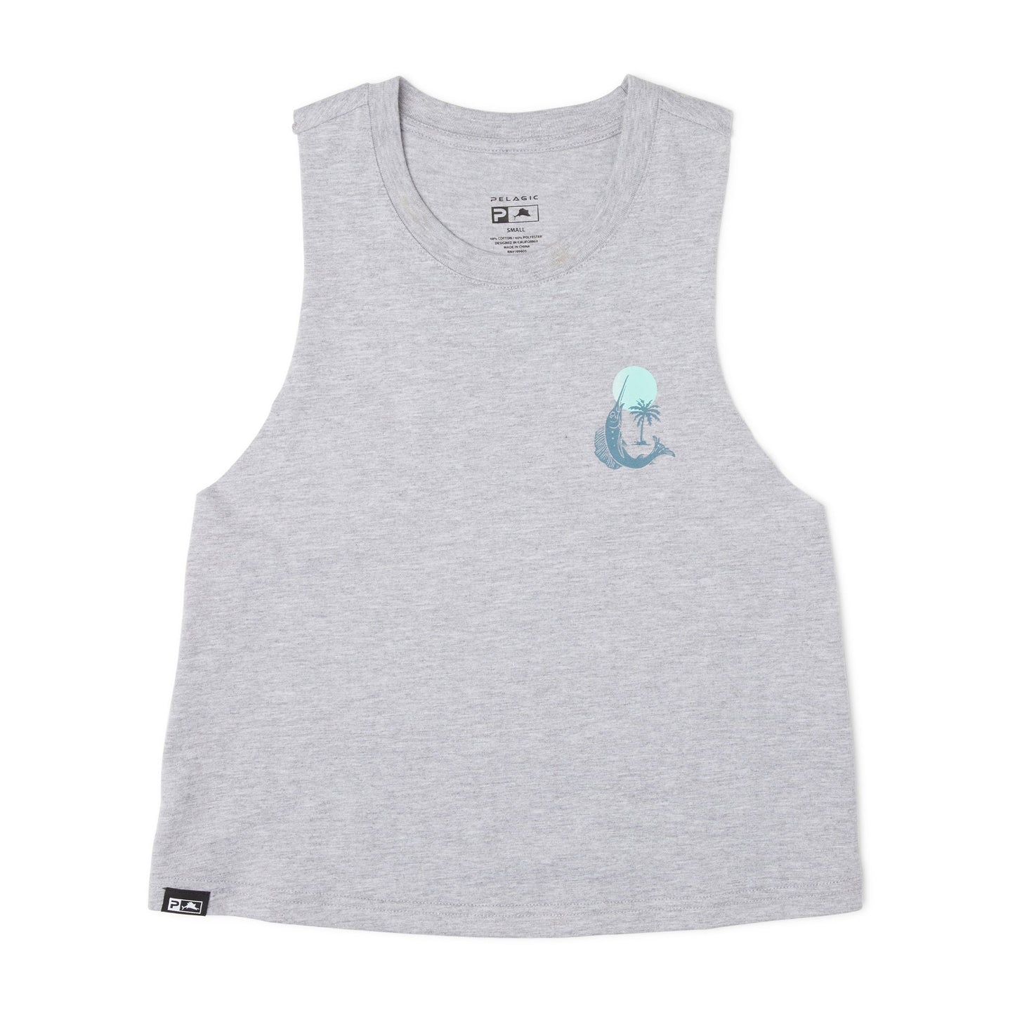 Pelagic Ws Cropped Tank - Ws Tropic Sail
