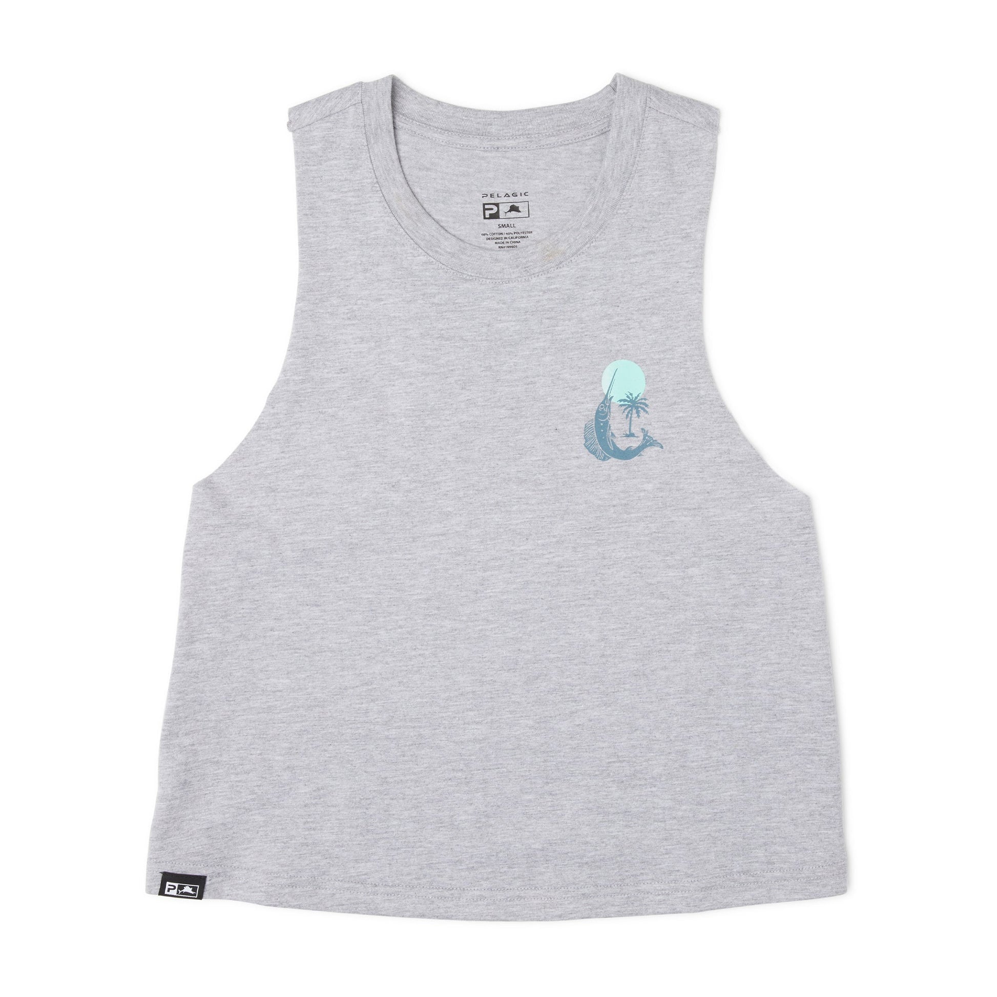 Pelagic Ws Cropped Tank - Ws Tropic Sail