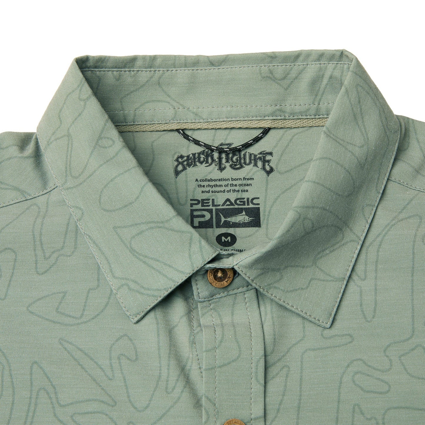 Pelagic Button Up - Stick Figure Topshot