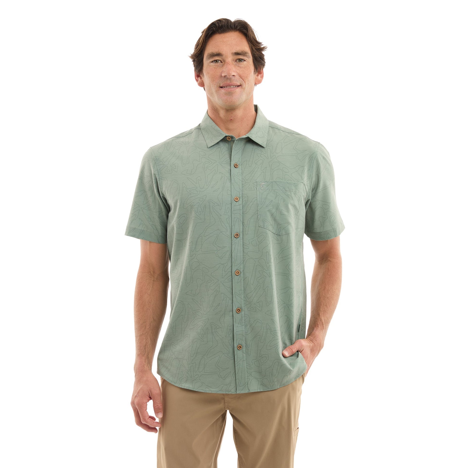 Pelagic Button Up - Stick Figure Topshot