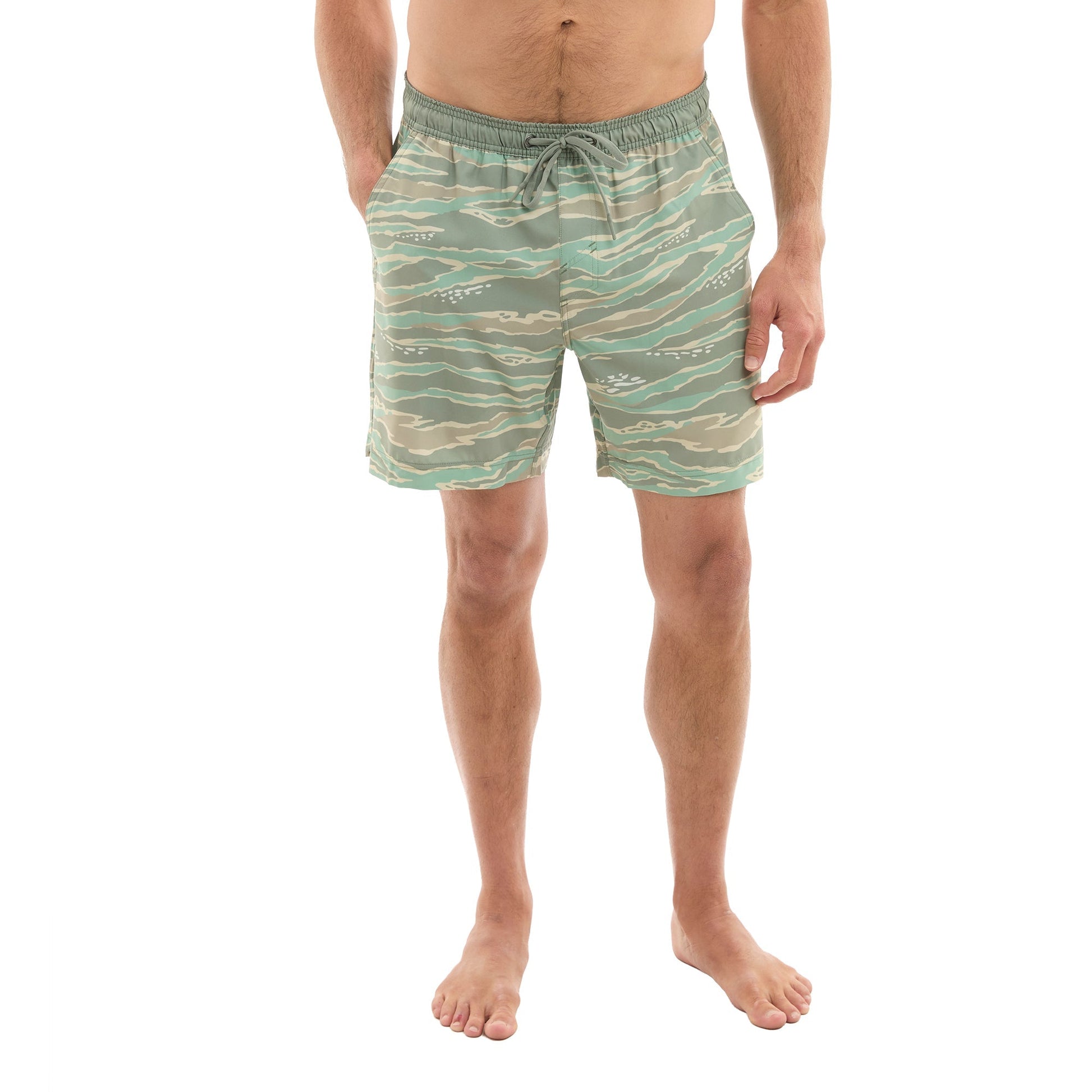 Pelagic Elastic Waist Lined Shorts 17" - Leiday