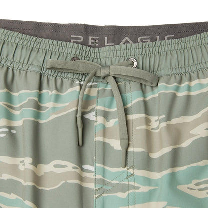 Pelagic Elastic Waist Lined Shorts 17" - Leiday