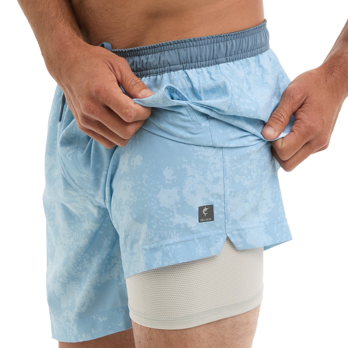 Pelagic Elastic Waist Lined Shorts 17" - Leiday