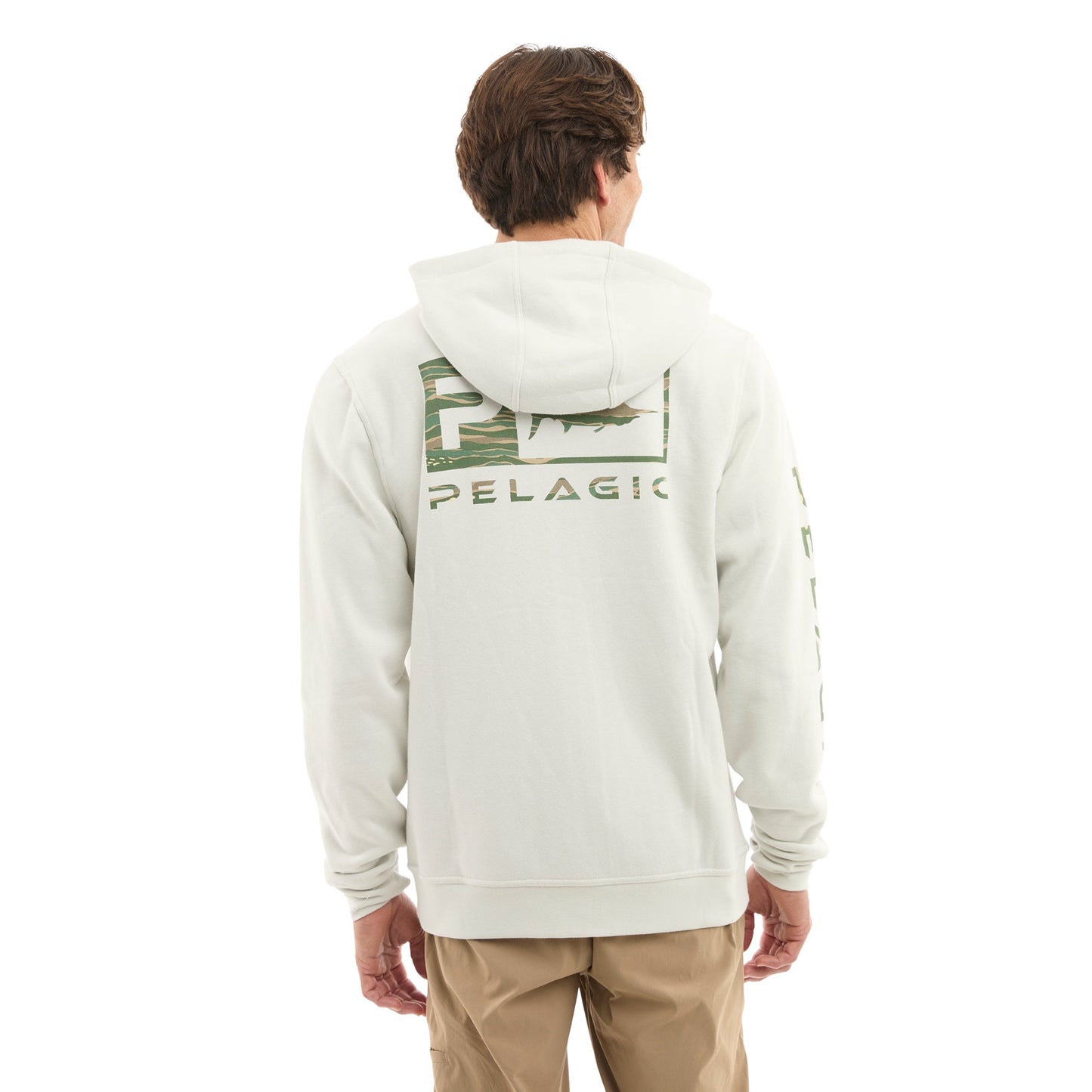 Pelagic Zip Fleece Hoodie - Tanner Wahoo Icon