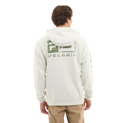 Pelagic Zip Fleece Hoodie - Tanner Wahoo Icon