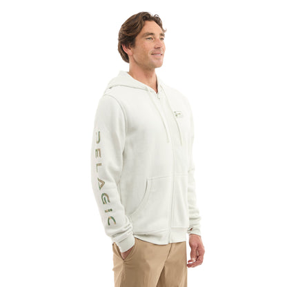 Pelagic Zip Fleece Hoodie - Tanner Wahoo Icon