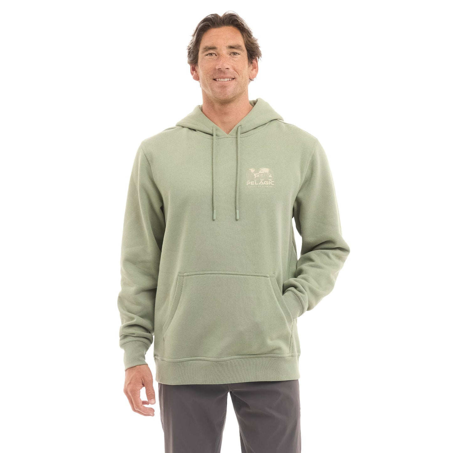 Pelagic Pullover Fleece Hoodie - Osborn Spliced