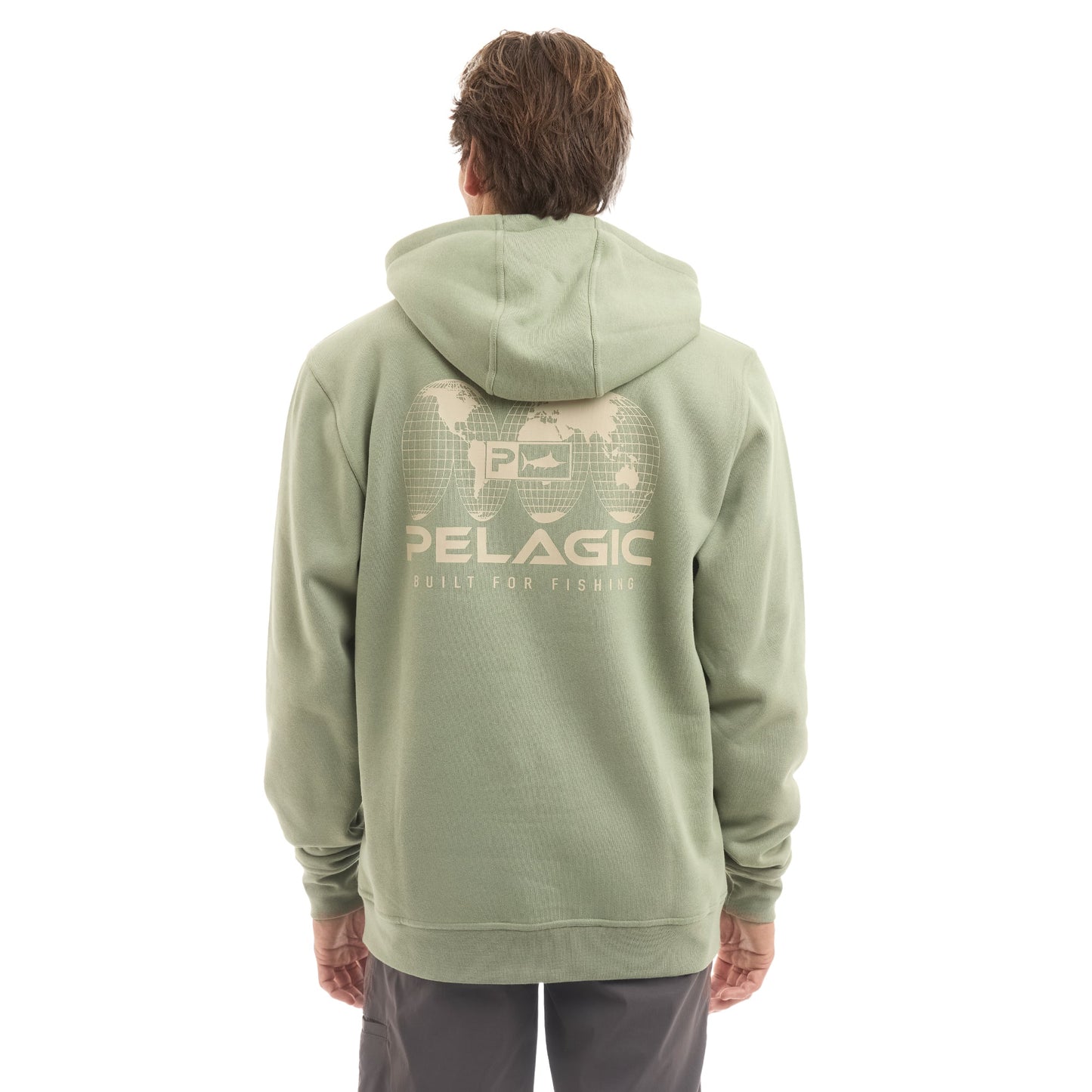 Pelagic Pullover Fleece Hoodie - Osborn Spliced