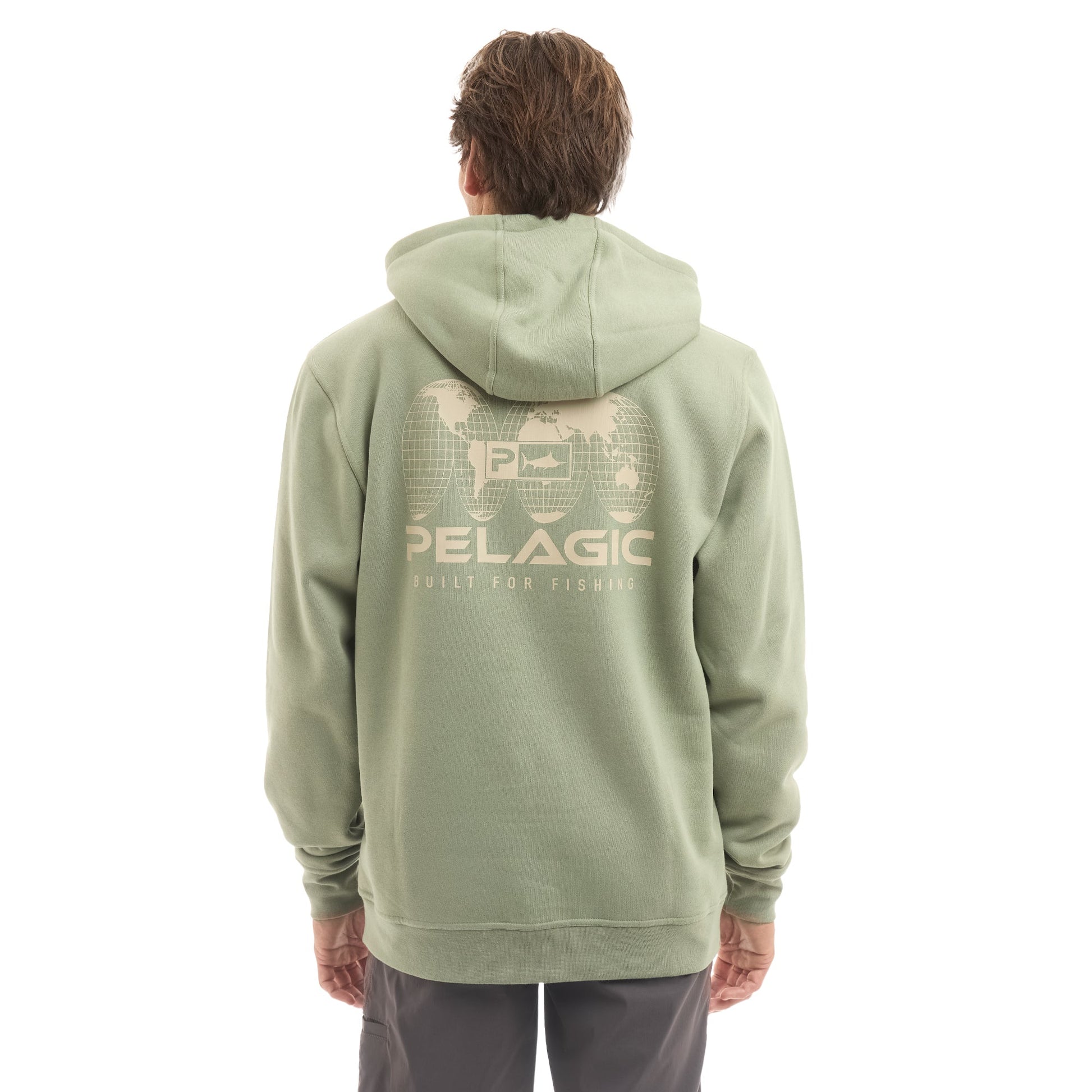 Pelagic Pullover Fleece Hoodie - Osborn Spliced