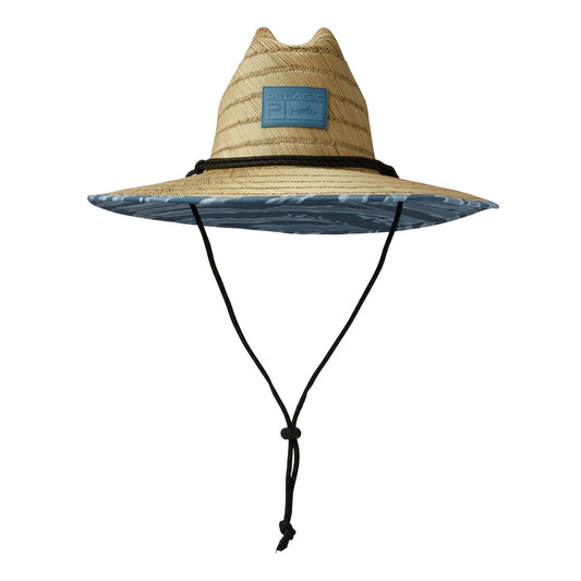Pelagic Straw Hat - Baja Wahoo Camo
