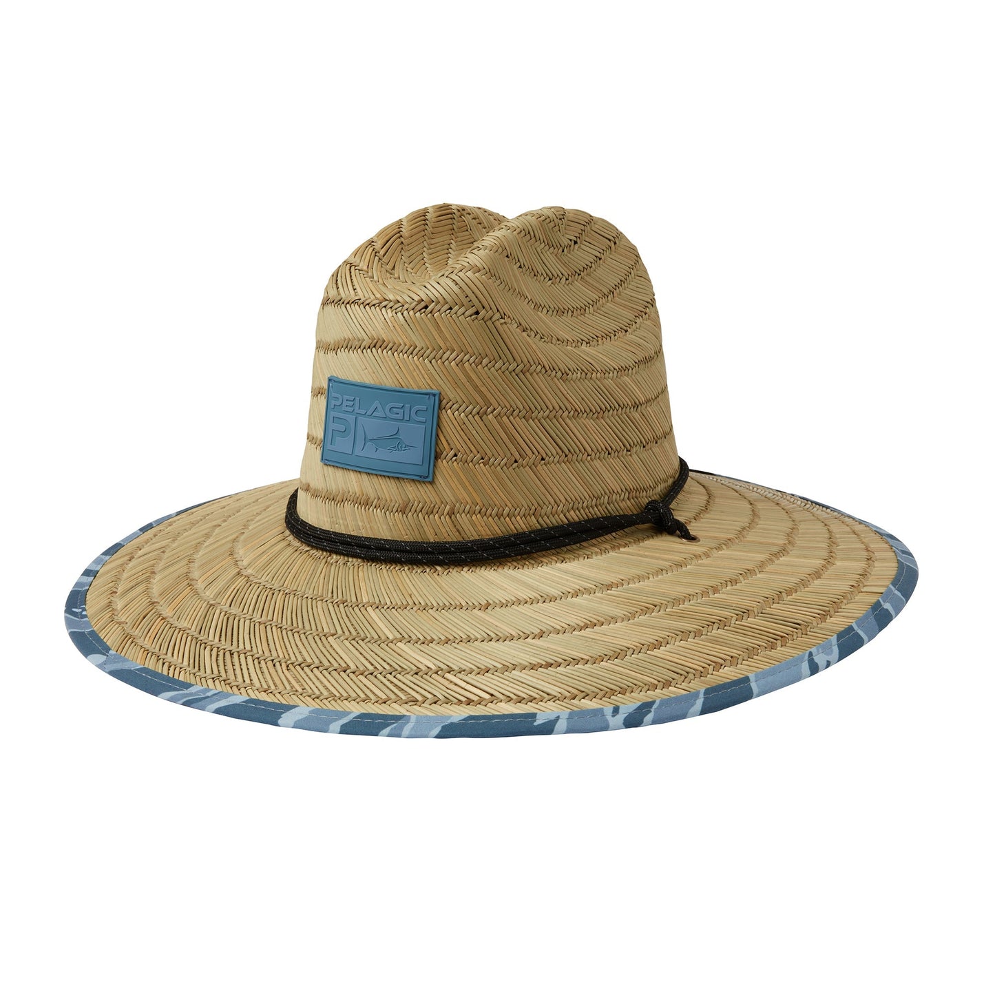 Pelagic Straw Hat - Baja Wahoo Camo