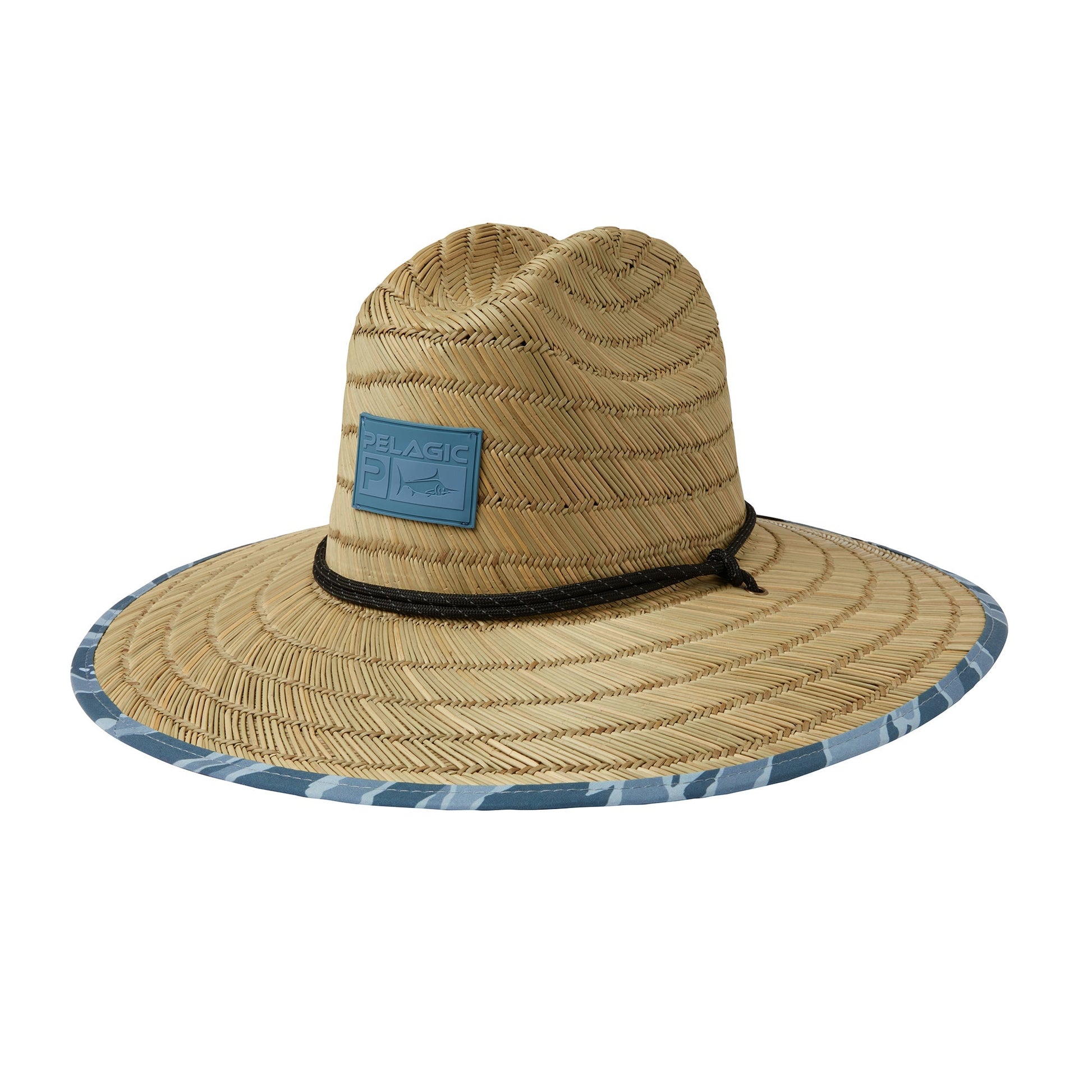 Pelagic Straw Hat - Baja Wahoo Camo