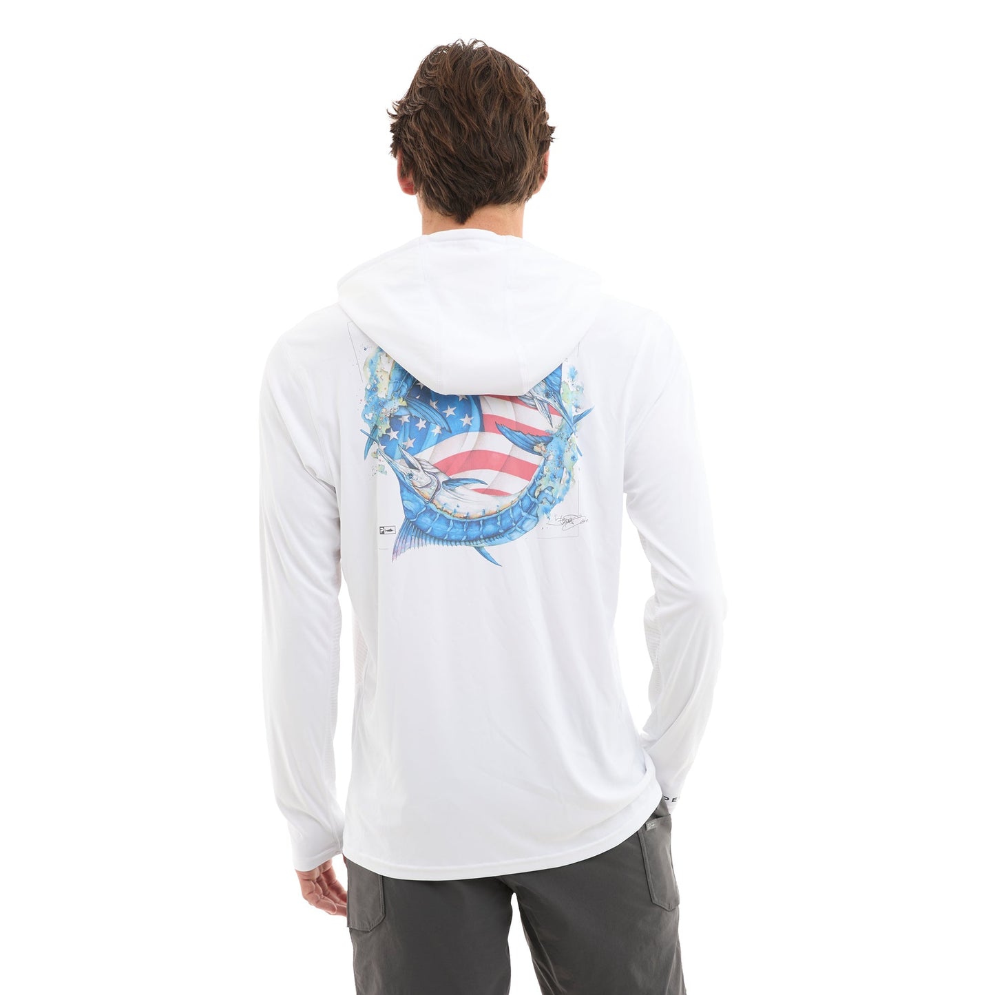Pelagic Hooded Fishing Shirt - Vaportek Goione American Marlin