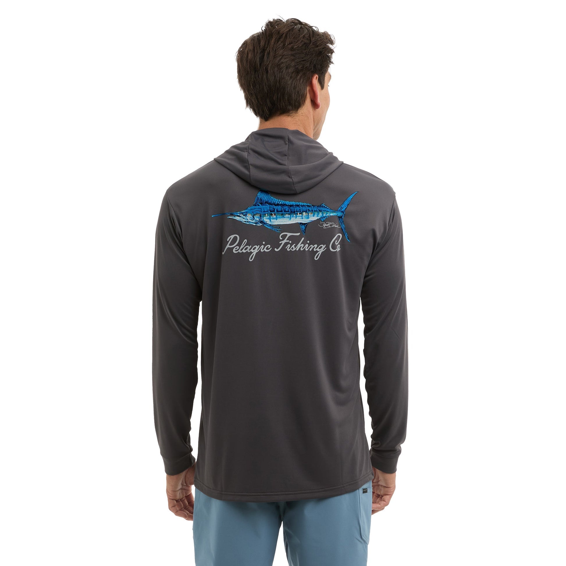Pelagic Hooded Fishing Shirt - Aquatek Goione Marlin