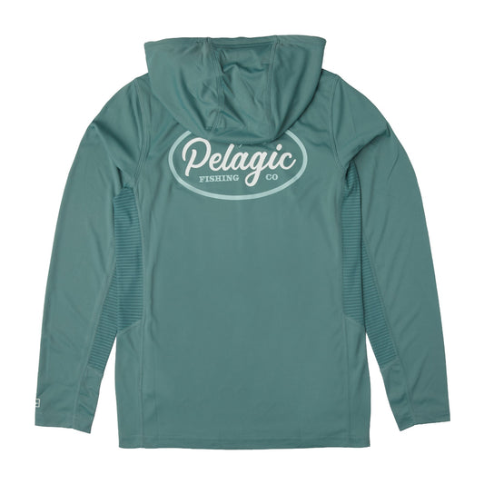 Pelagic Youth Hooded Fishing Shirt - Youth Vaportek Circled