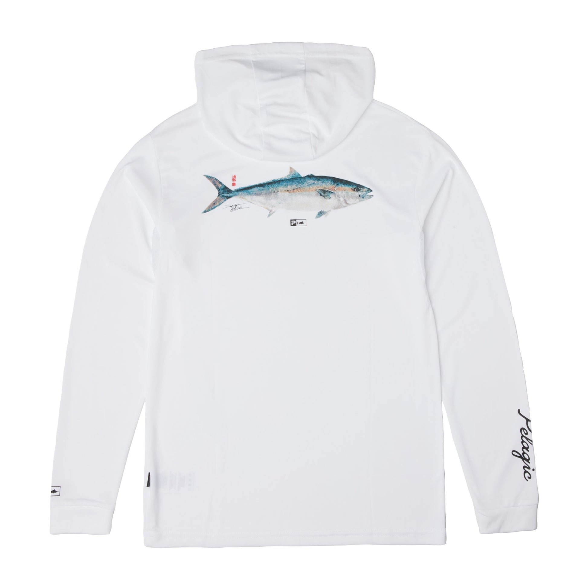Pelagic Youth Hooded Fishing Shirt - Youth Aquatek Yellowtail