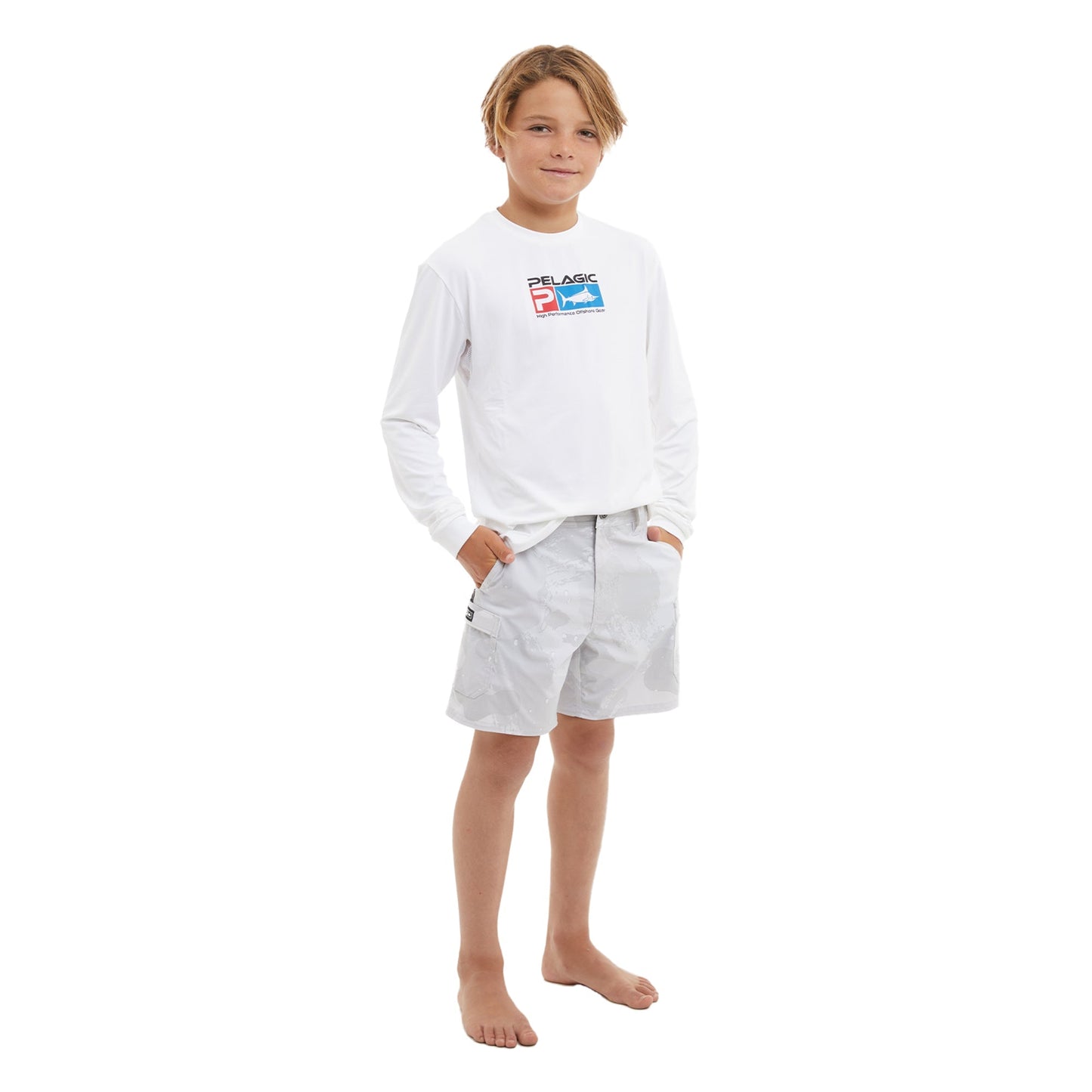 Pelagic Youth Hybrid Shorts - Youth Madeira Cargo