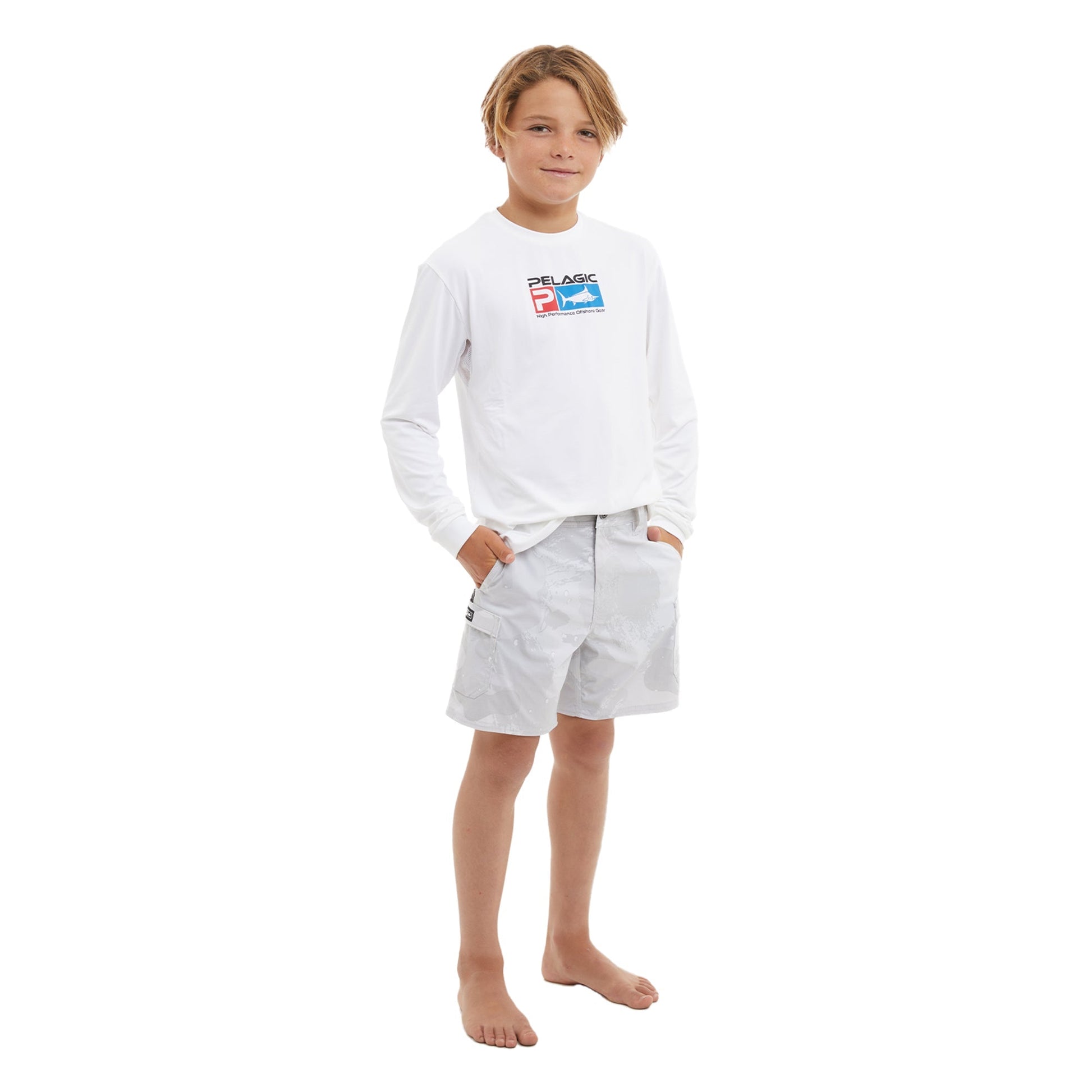 Pelagic Youth Hybrid Shorts - Youth Madeira Cargo