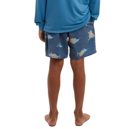 Pelagic Youth Elastic Waist Shorts - Youth Dockside