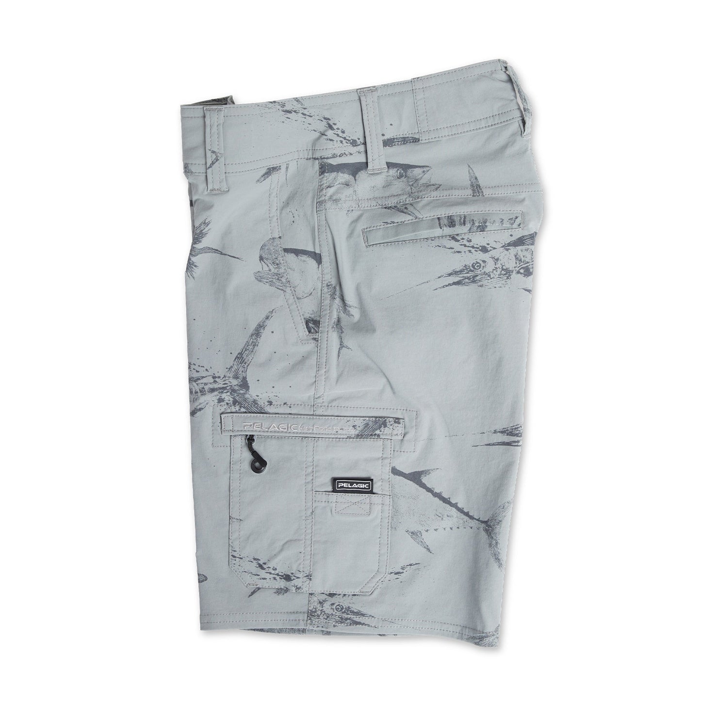 Pelagic Youth Hybrid Shorts - Youth Traverse Gyotaku