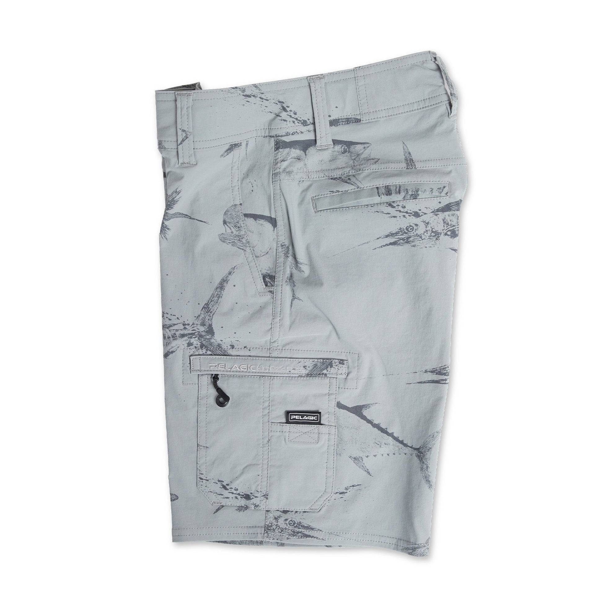 Pelagic Youth Hybrid Shorts - Youth Traverse Gyotaku