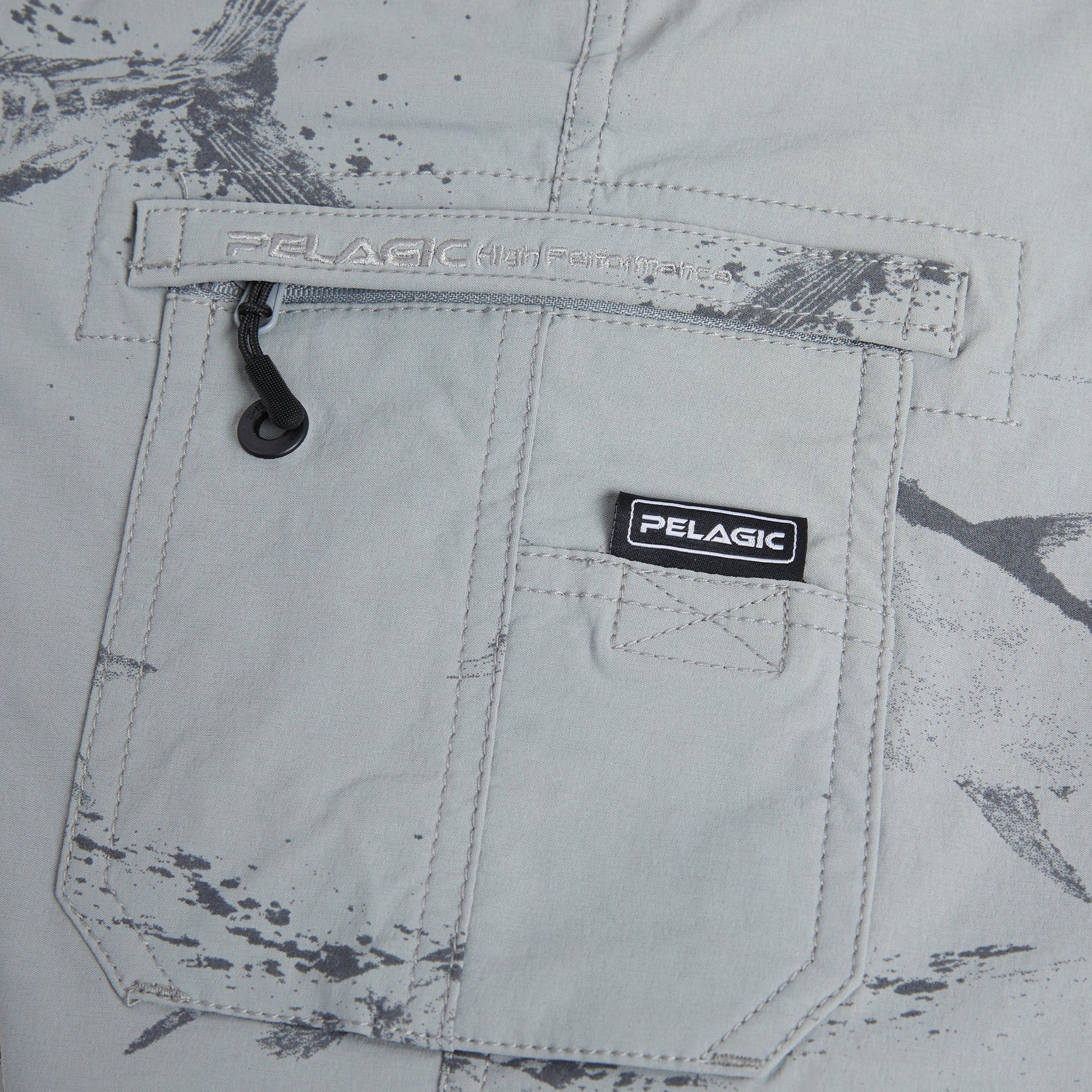 Pelagic Youth Hybrid Shorts - Youth Traverse Gyotaku