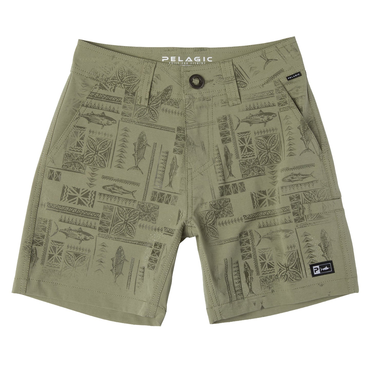 Pelagic Youth Hybrid Shorts - Youth Mako Deep Sea