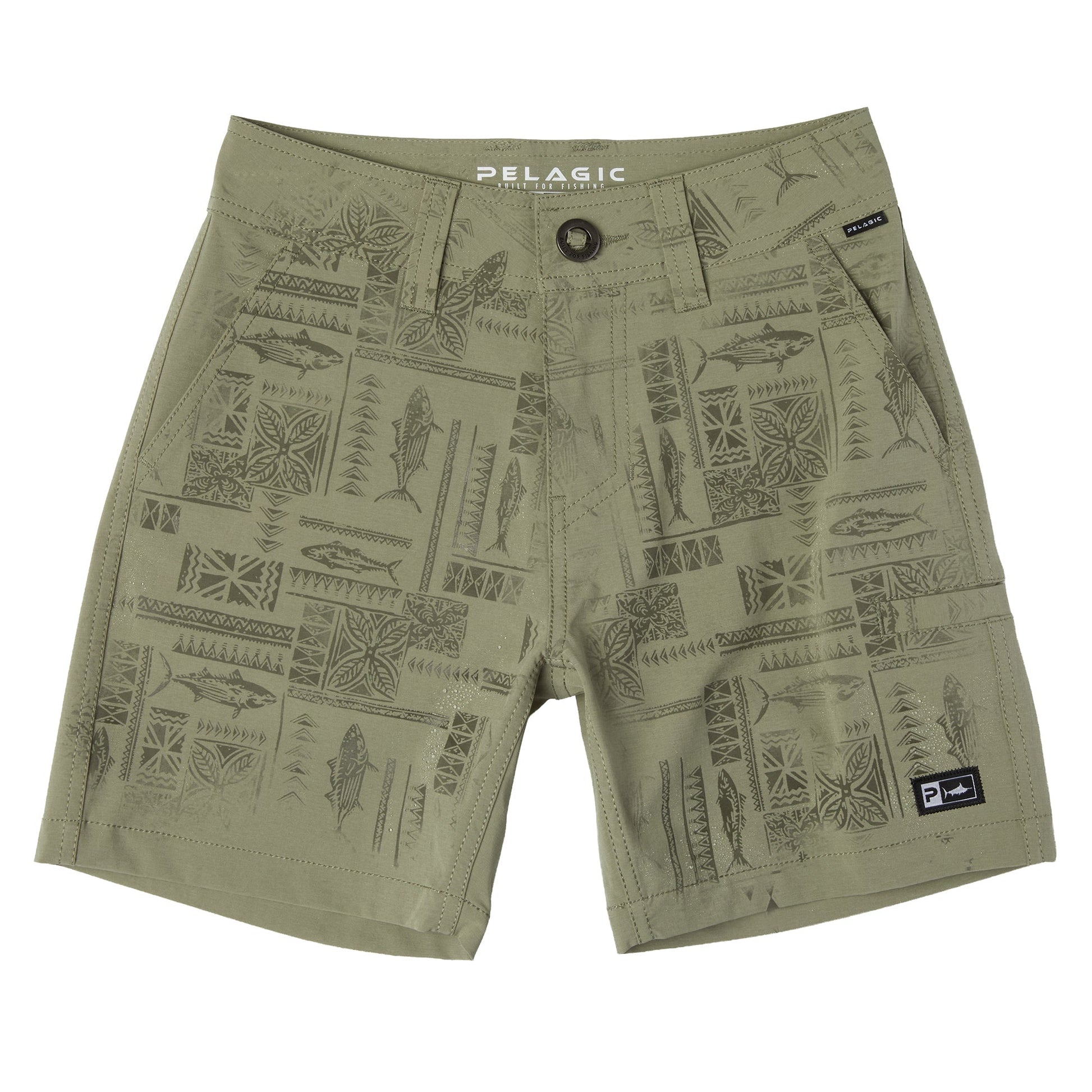 Pelagic Youth Hybrid Shorts - Youth Mako Deep Sea