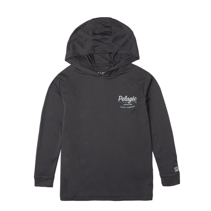 Pelagic Kid's Hooded Fishing Shirt - Kid's Aquatek Gunner