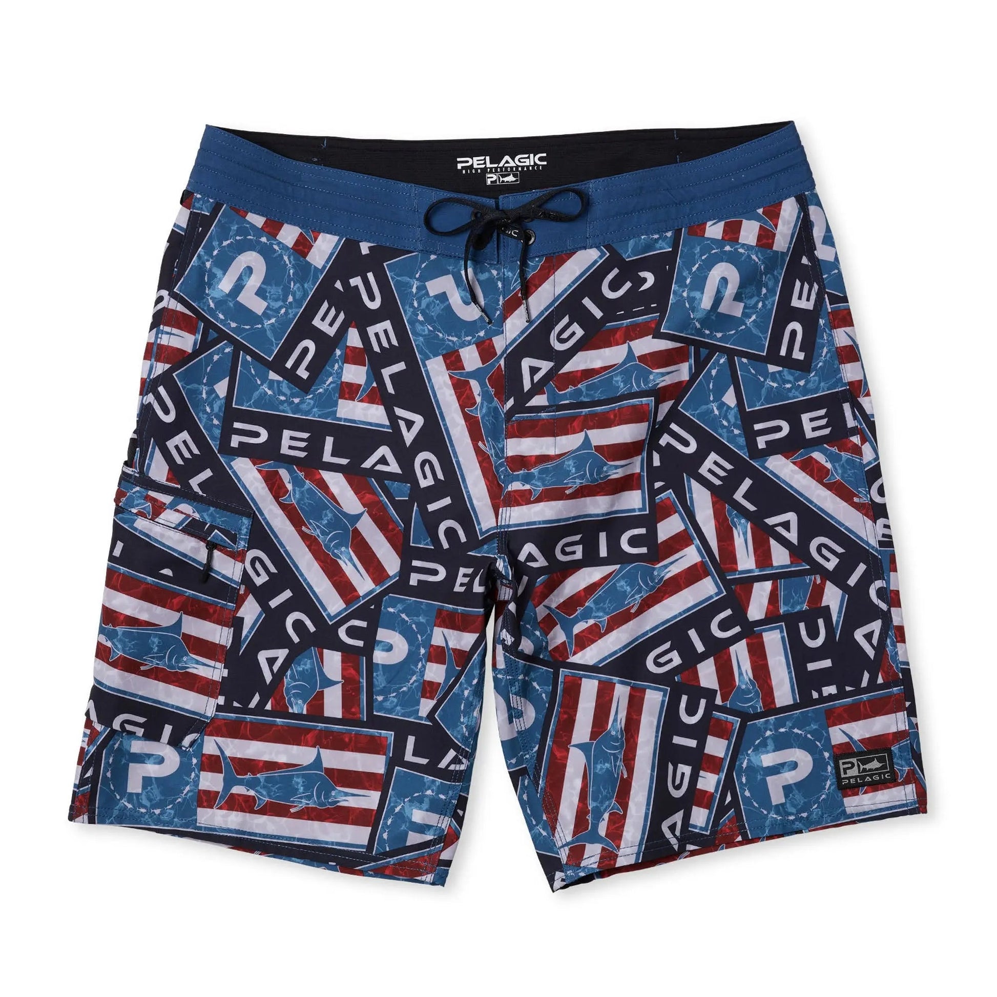 Pelagic Boardshorts 21" - Blue Water Sticker