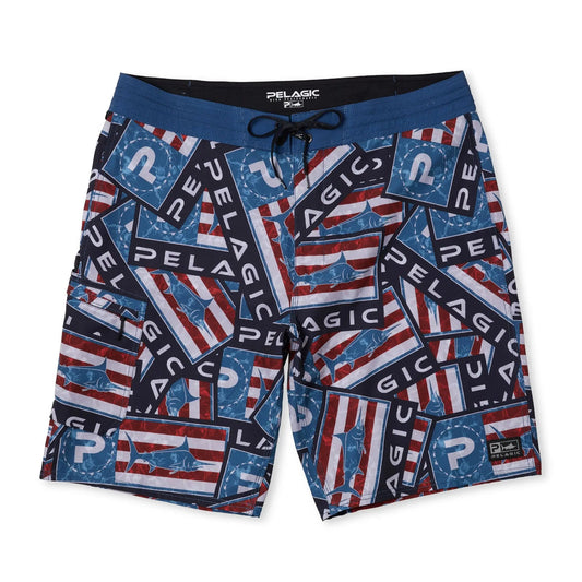 Pelagic Boardshorts 21" - Blue Water Sticker