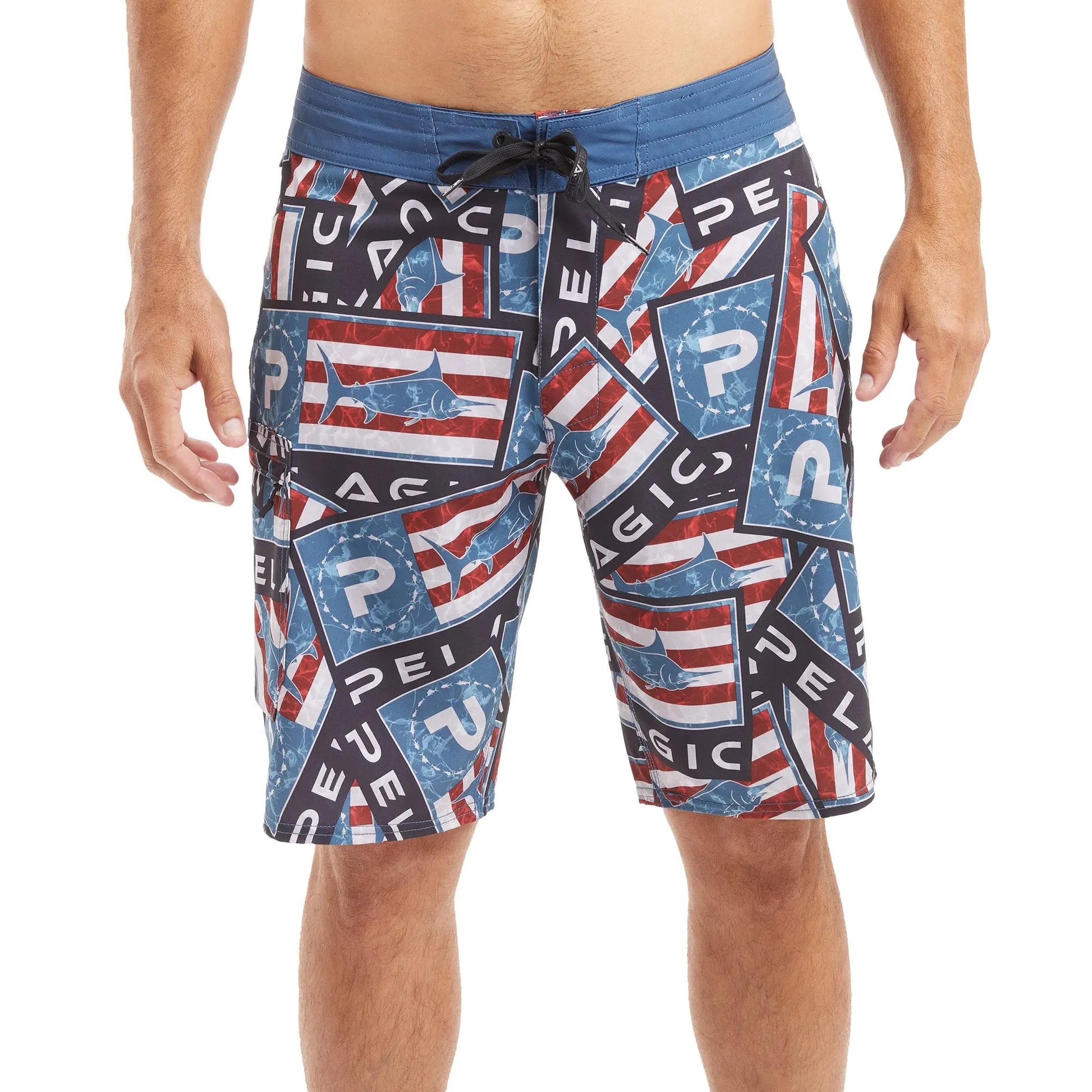 Pelagic Boardshorts 21" - Blue Water Sticker