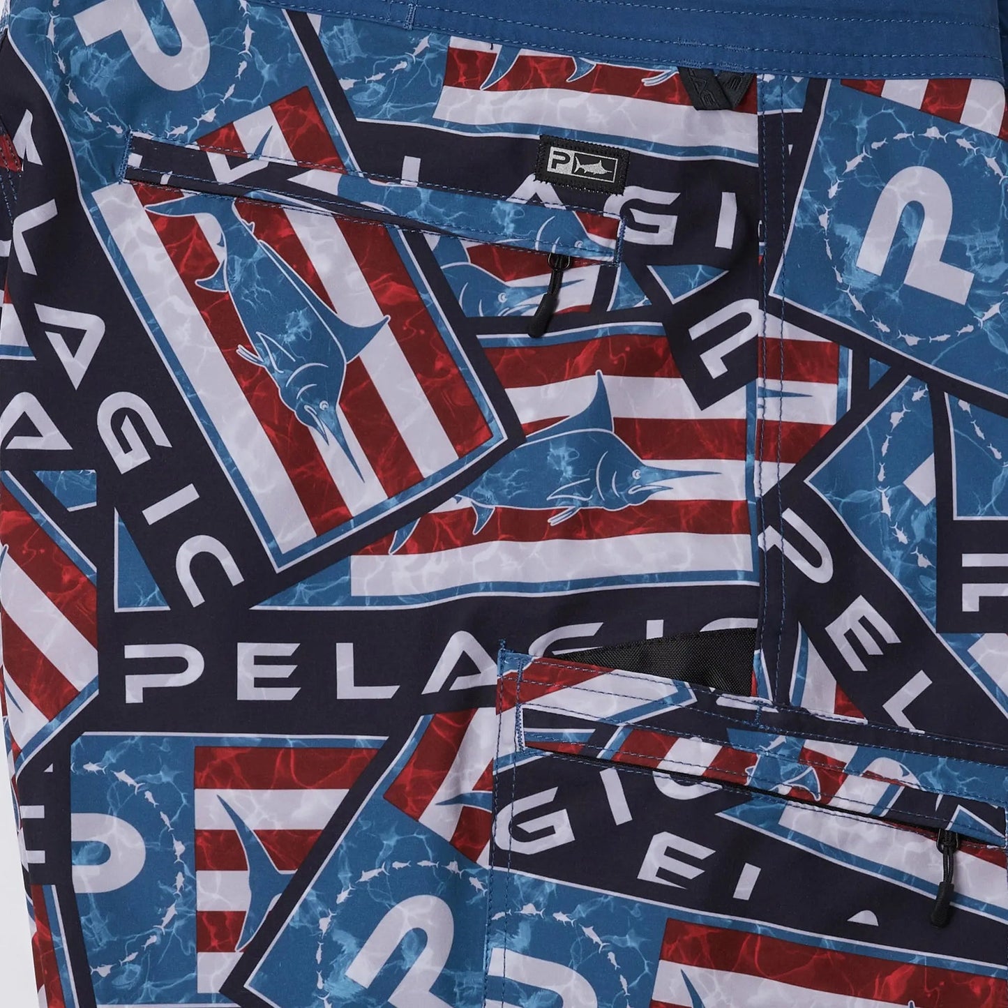 Pelagic Boardshorts 21" - Blue Water Sticker