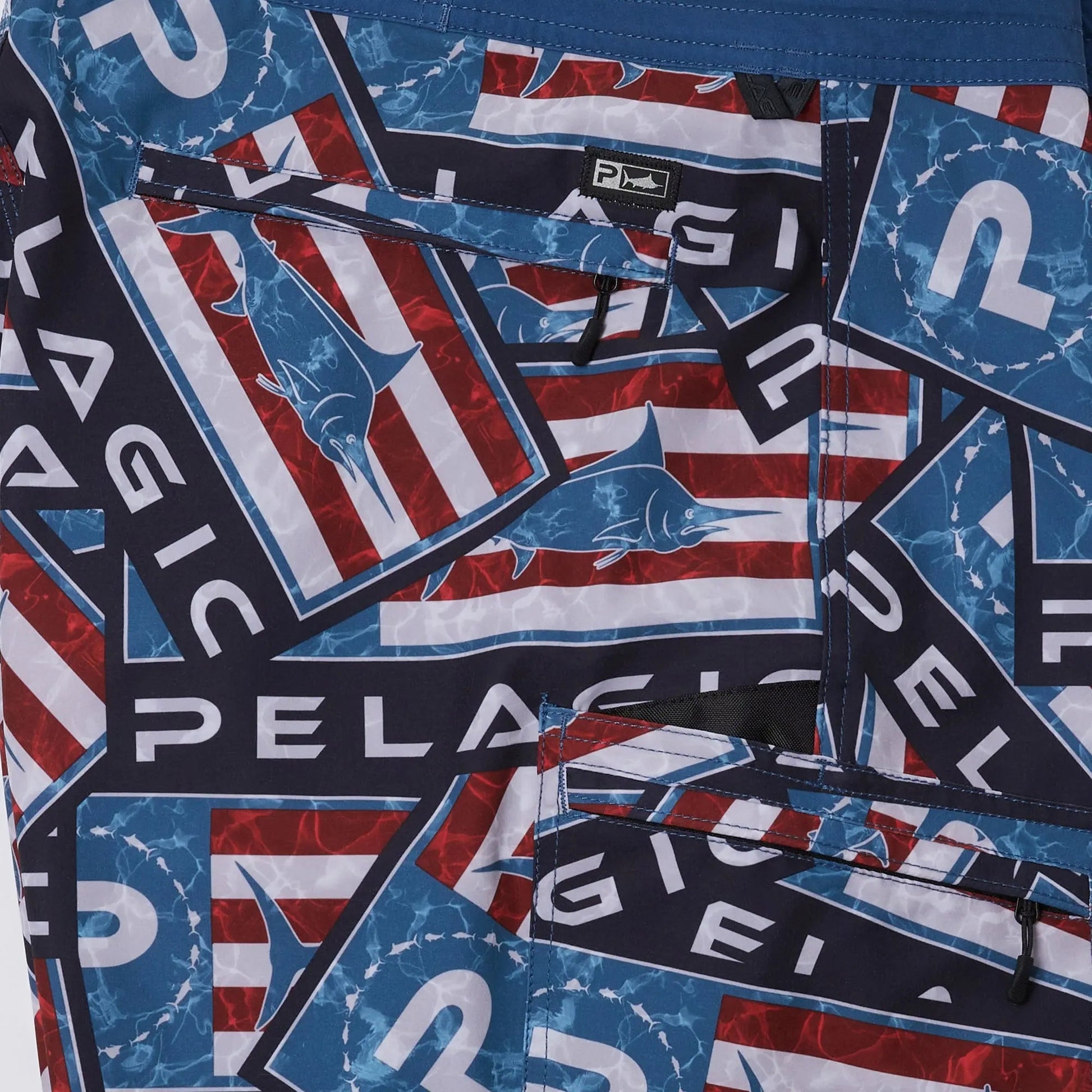 Pelagic Boardshorts 21" - Blue Water Sticker
