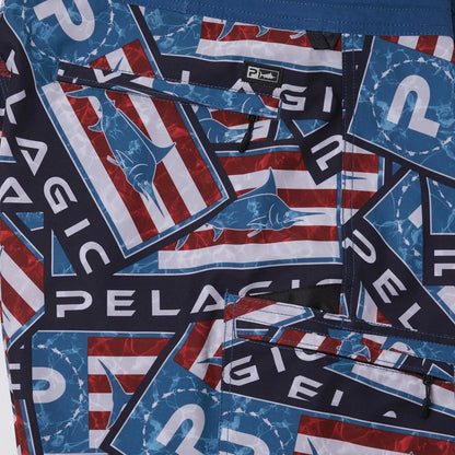 Pelagic Boardshorts 21" - Blue Water Sticker