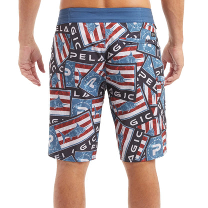 Pelagic Boardshorts 21" - Blue Water Sticker