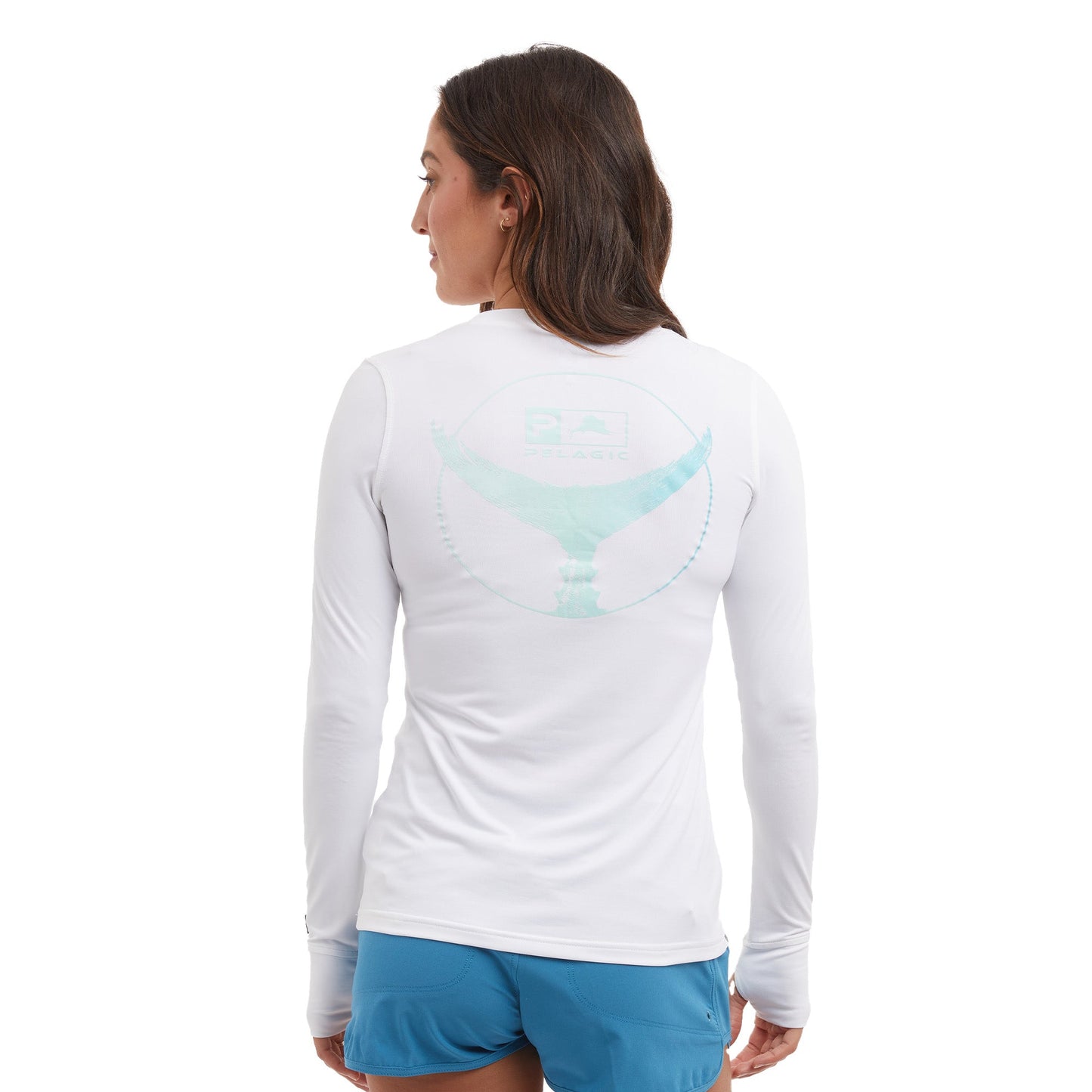 Pelagic Ws Fishing Shirt - Ws Aquatek Tails Up
