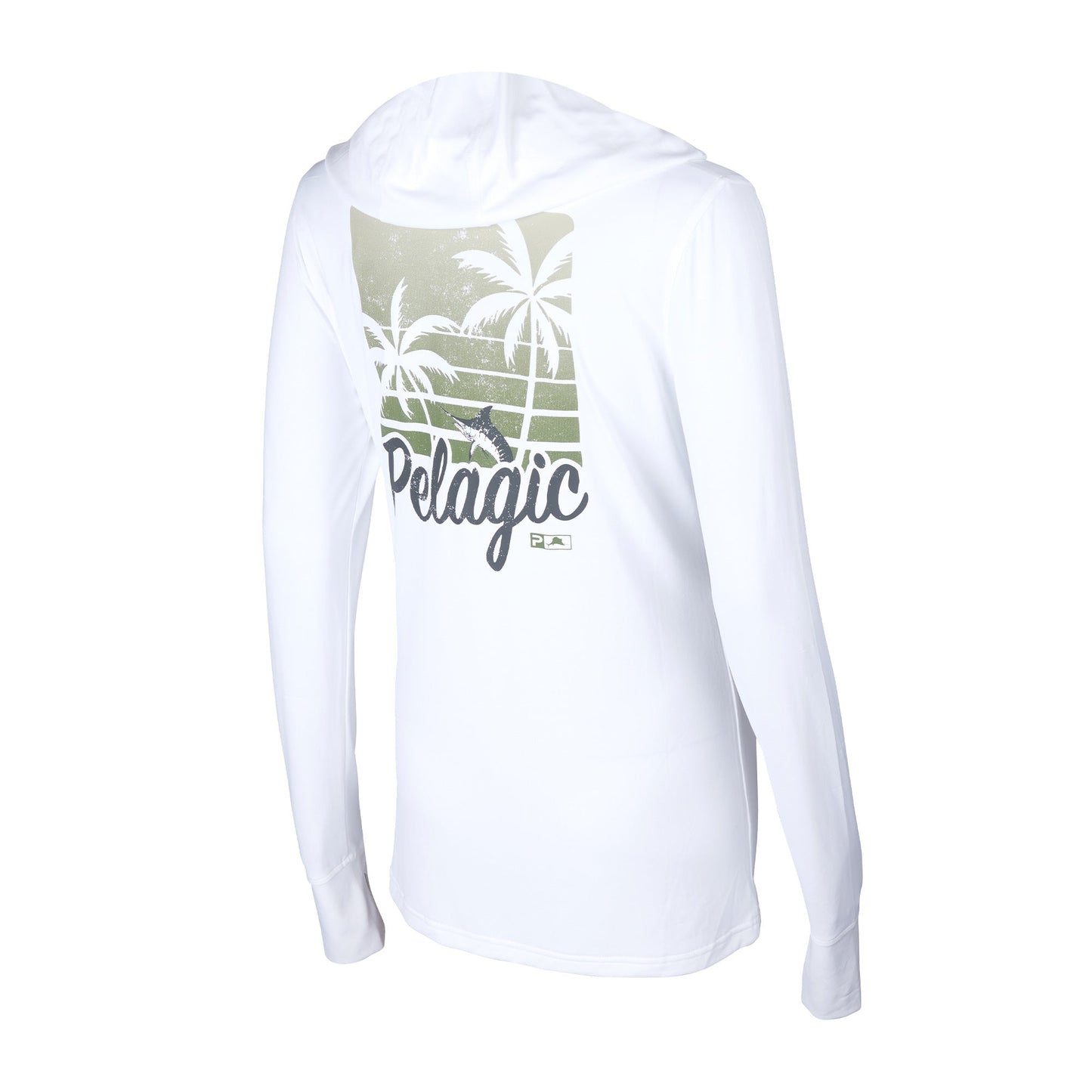 Pelagic Ws Hooded Fishing Shirt - Ws Aquatek Island Time