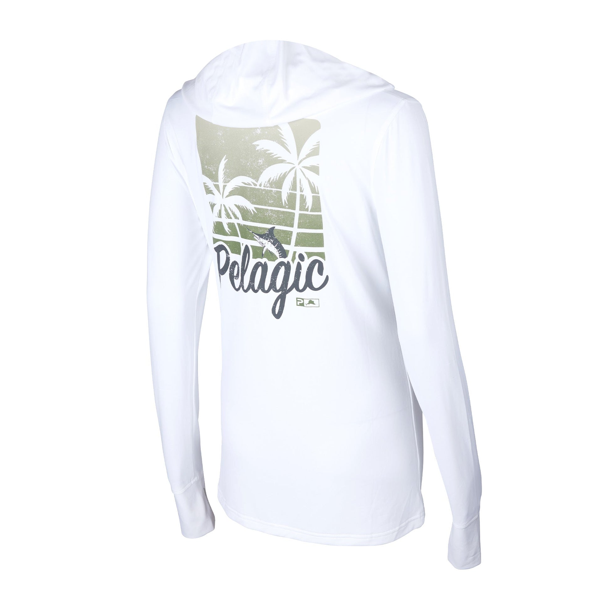 Pelagic Ws Hooded Fishing Shirt - Ws Aquatek Island Time